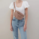 Juno Whipstitch Buffed Leather Belt Bag