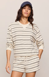 Stand Out Striped Sweatshirt Cloud