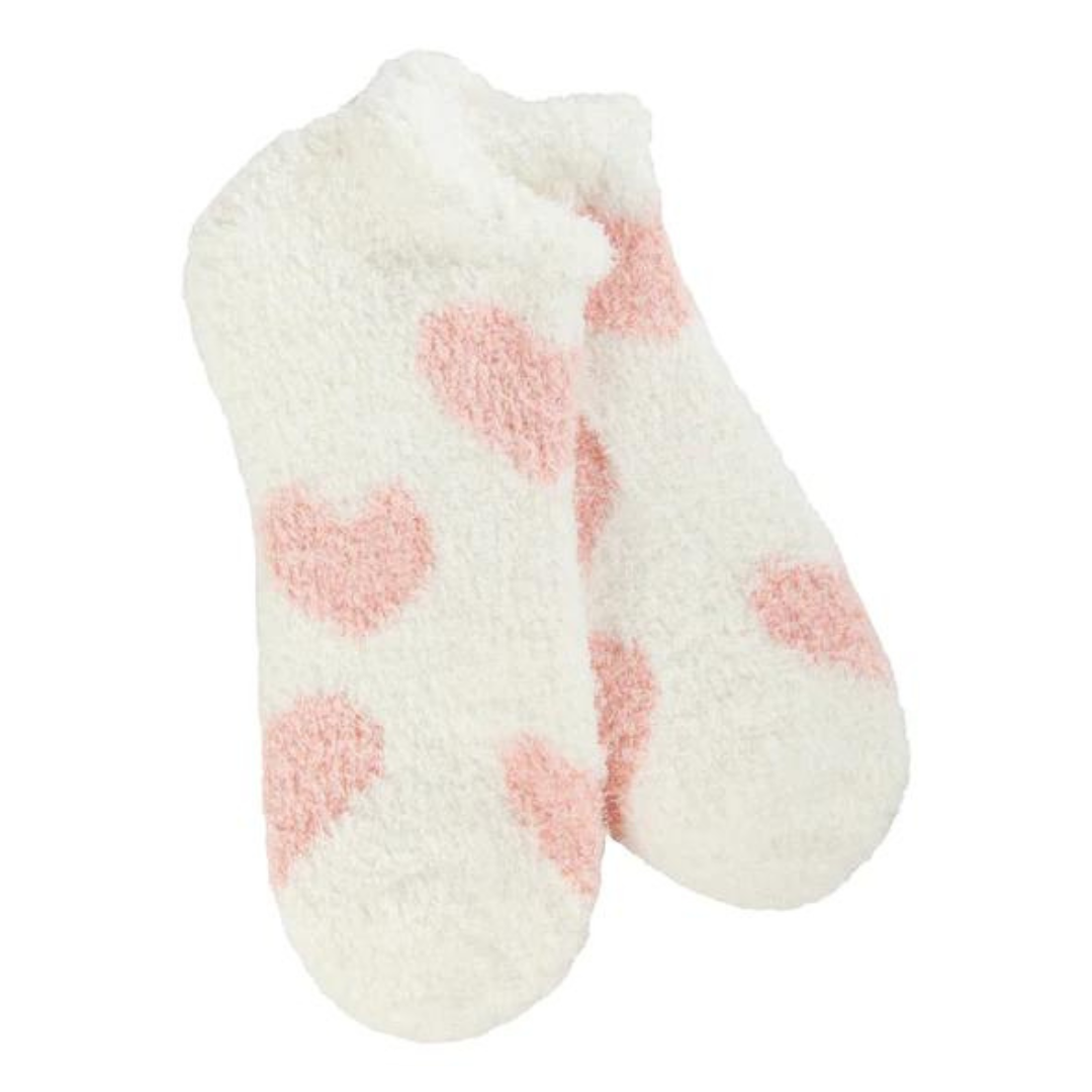 Cozy Cloud Low Socks Rose Heart