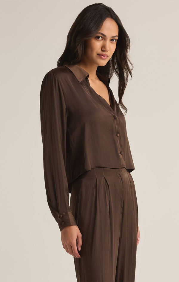 Sante Long Sleeve Shirt Dark Chocolate