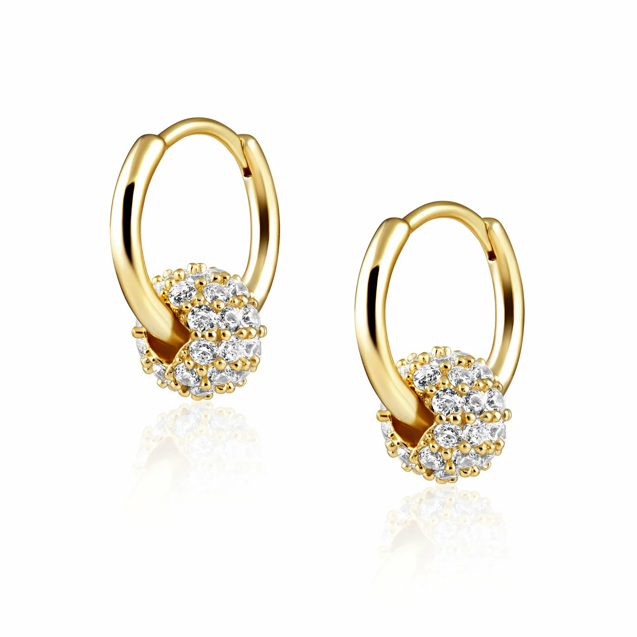 Claire Huggie Earrings - Gold