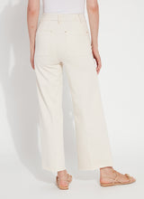 Erin High Waist Wide Leg Denim Pants Oat