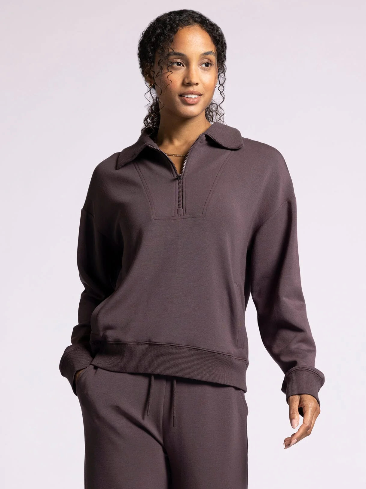Monarch Quarter Zip Sweatshirt Raisin