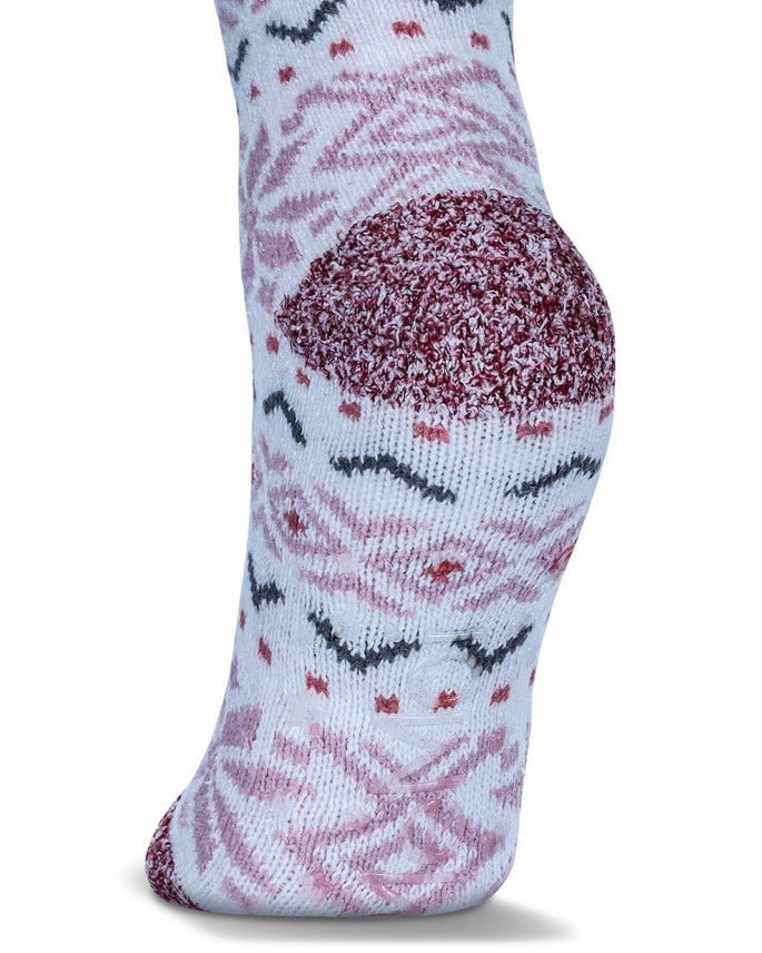 Snowflake Buttersoft Plush Crew Socks