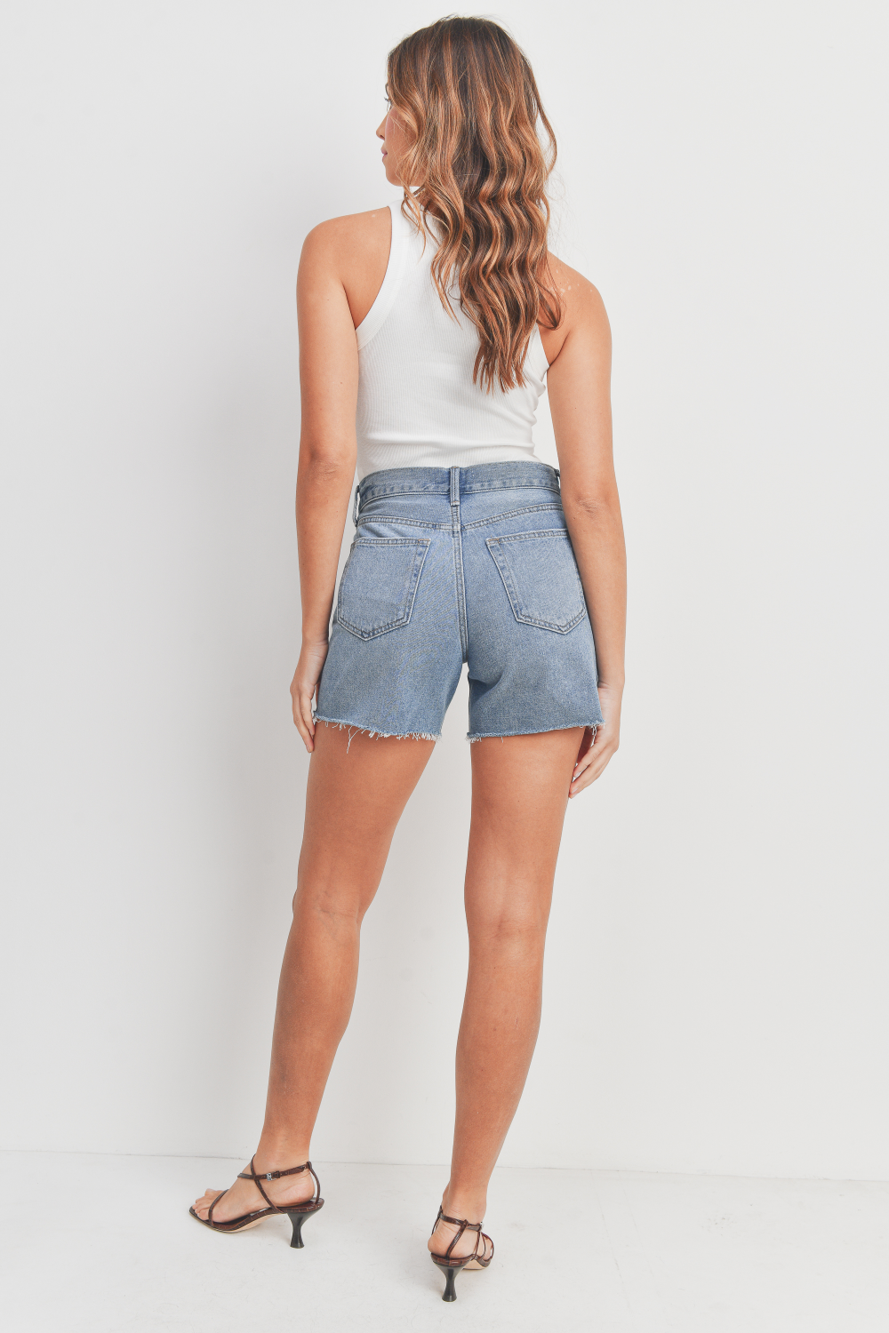 High Rise Boyfriend Shorts Medium