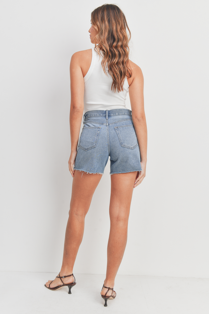 High Rise Boyfriend Shorts