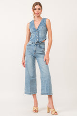 Norris Denim Vest Winetop