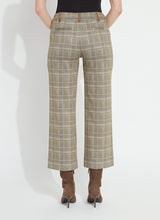 Livia Crop Pants Smoked Green Plaid