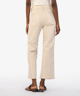 Charlotte High Rise Culotte Jeans Ecru