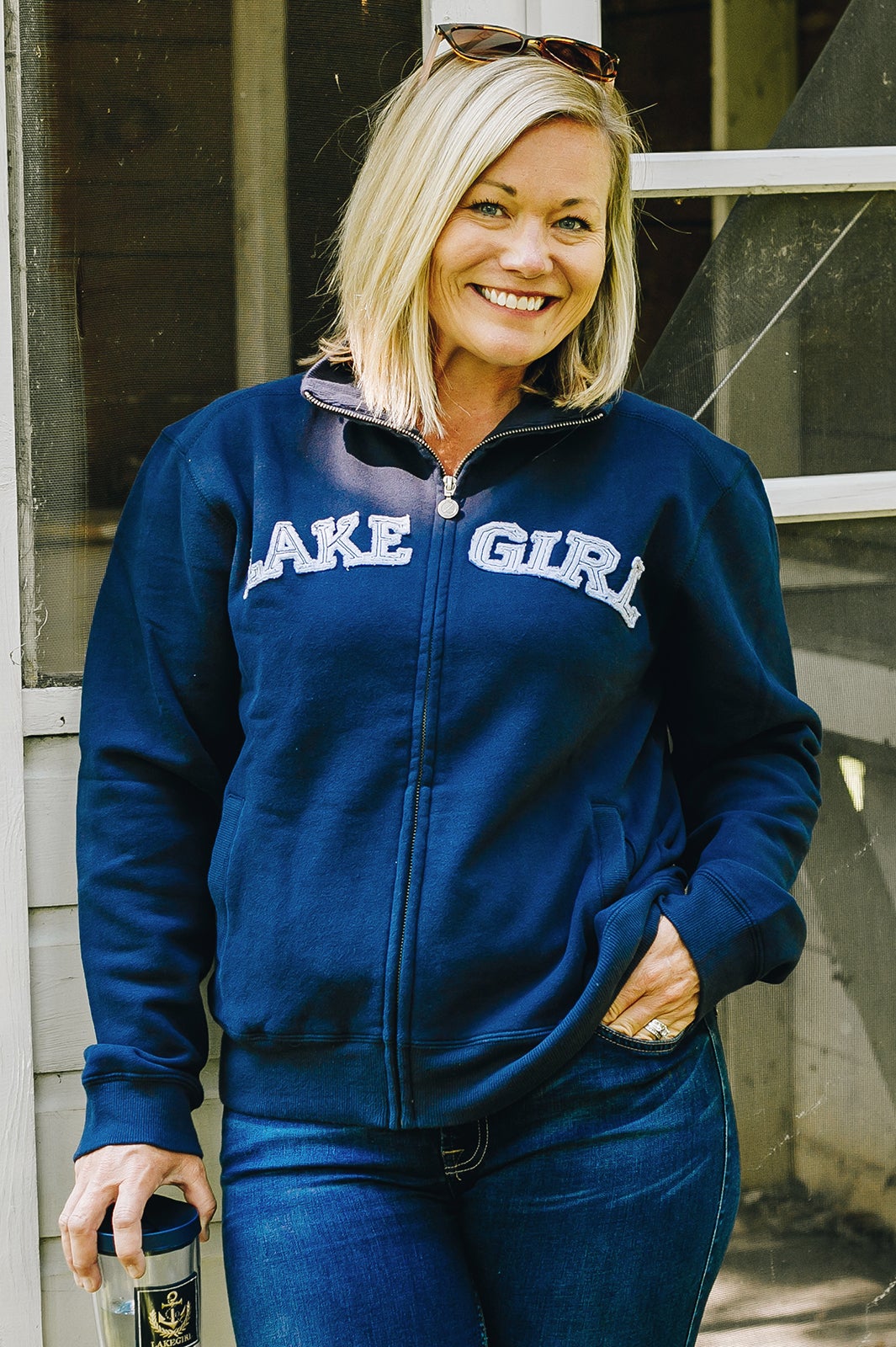 Lakegirl Classic Track Jacket Navy