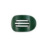 Teleties Small Flat Round Hair Clip Mistletoe
