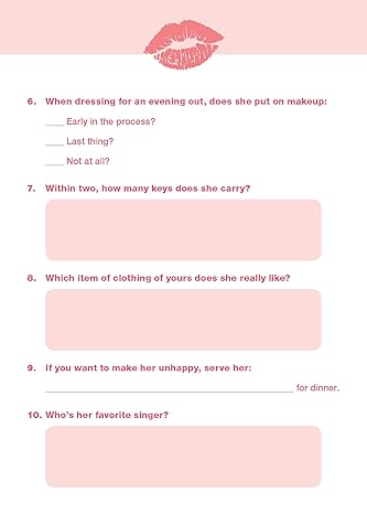 Do You Know Your Wife? Quiz Book