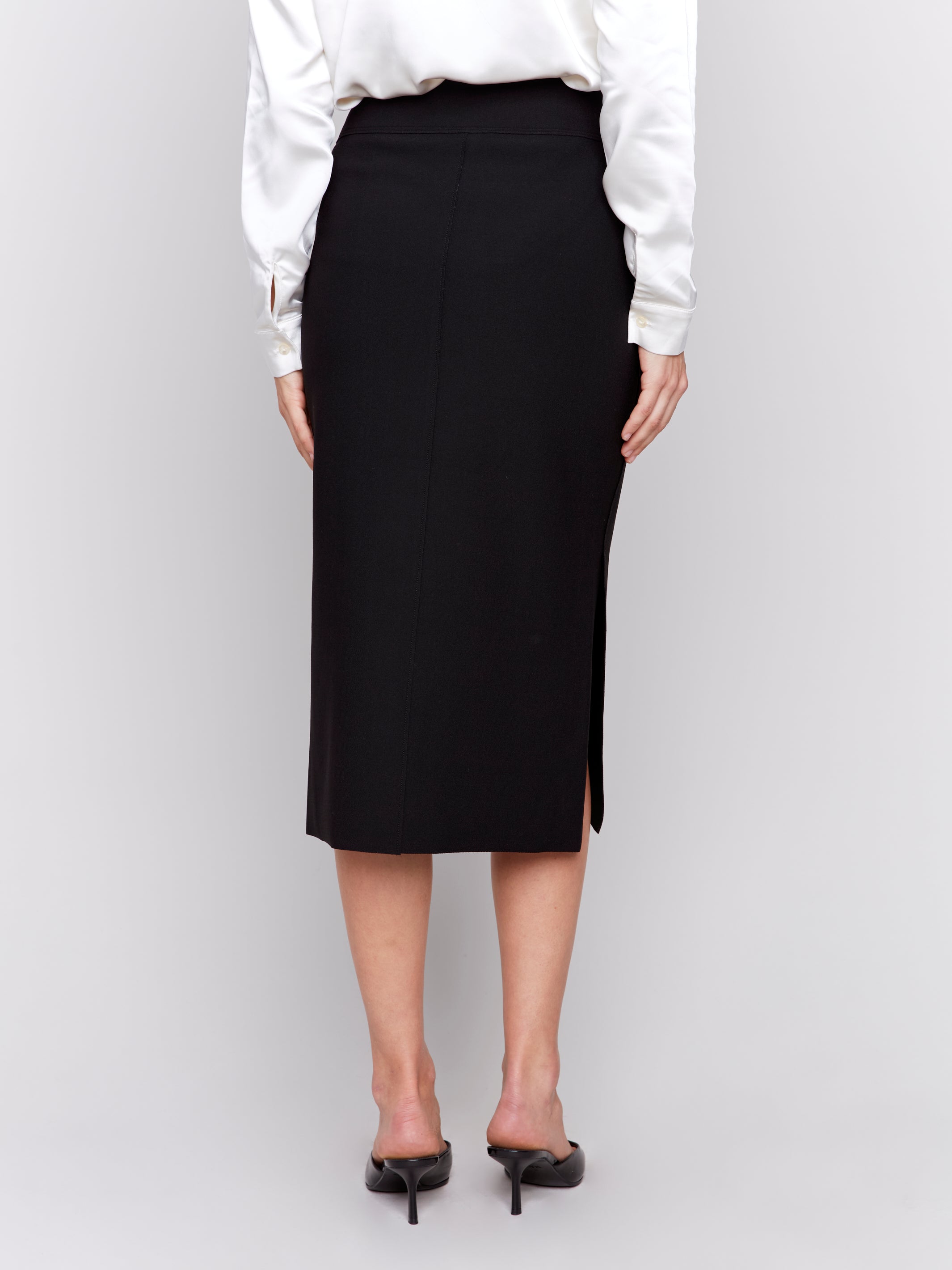 Gutsy Crepe Patch Pocket Skirt Black