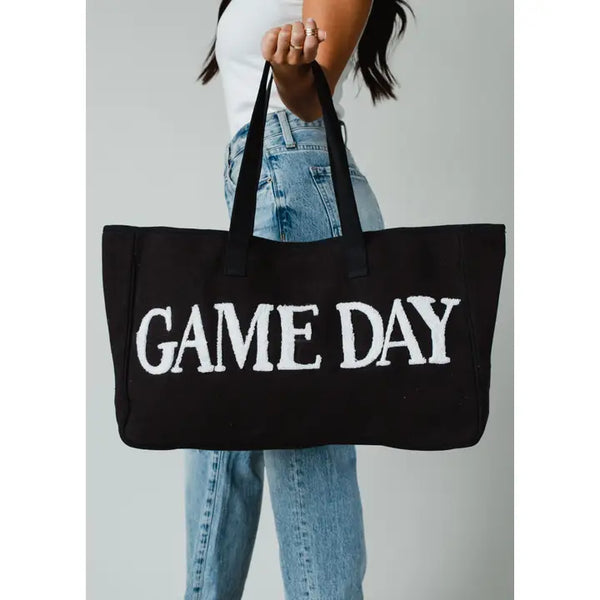 Game Day Textured Woven Tote