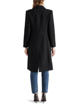 Prisie Hourglass Boucle Blazer Coat Black