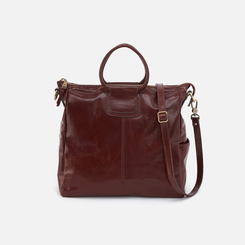 Shelia Polished Leather Large Satchel