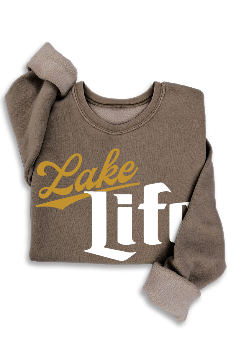 Lake Life Mineral Sweatshirt Mineral Brown
