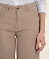 Meg Linen Wide Leg Pants Khaki