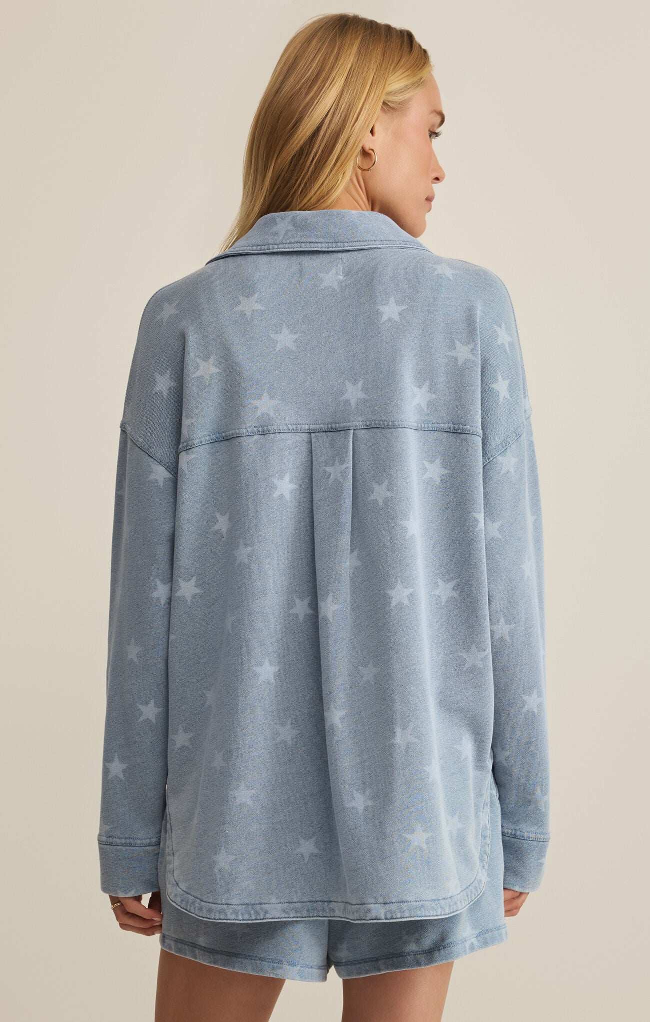All Day Knit Star Jacket Ocean Air Indigo