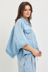 Flowy Square Cape Jacket Light