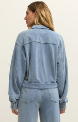 Heritage Knit Denim Jacket Ocean Air Indigo
