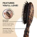 Teleties Hair Brush Tortoise Boar Bristle