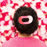 Teleties Large Flat Round Clip Kiss & Tell