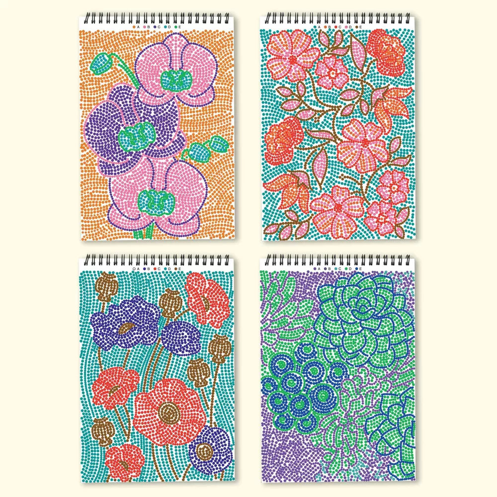 Lifelines FlowArt Dot By Letter Book Botanicals