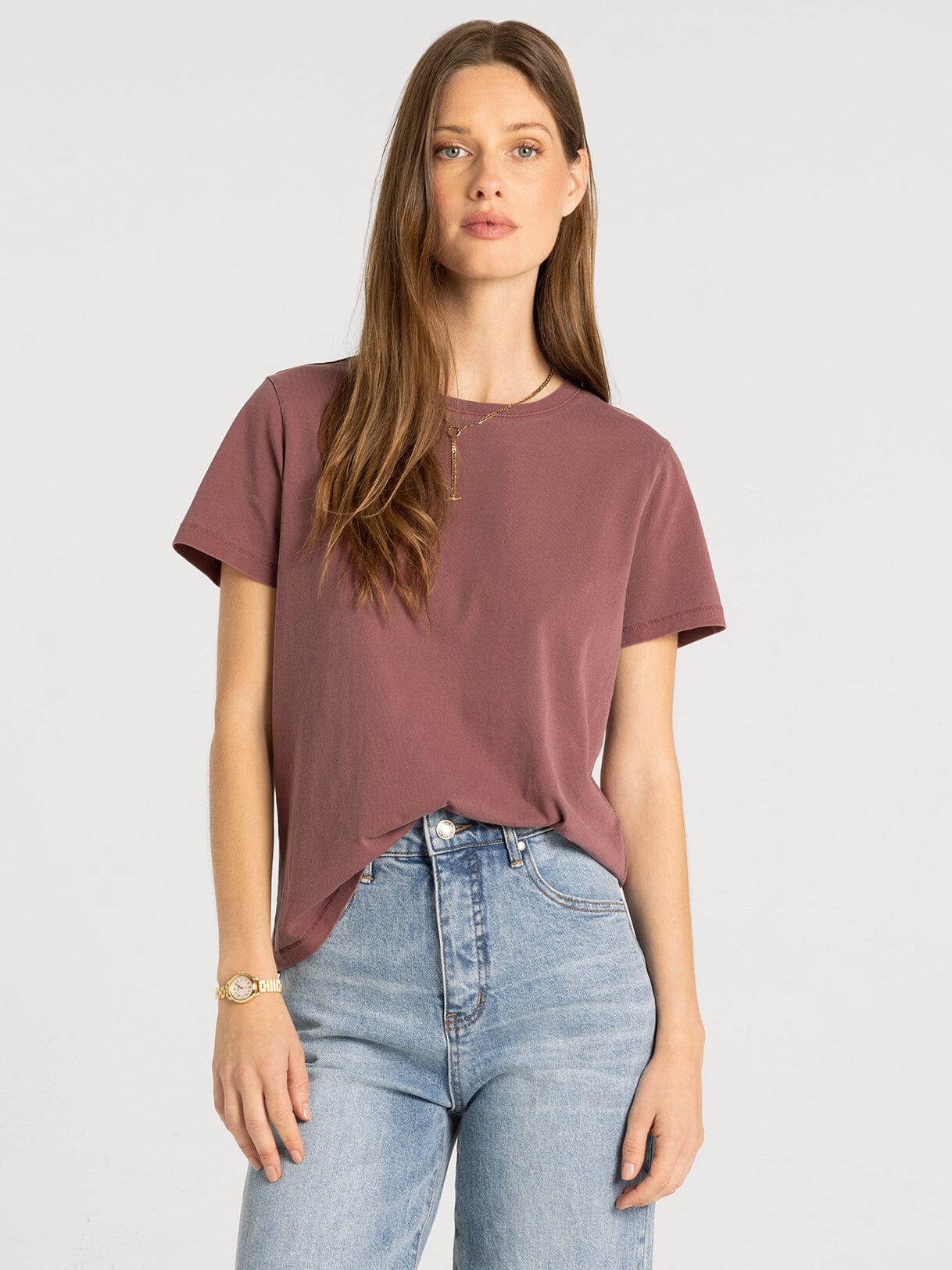 Asher Relaxed Fit Tee Zinfandel