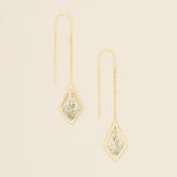 Pressed Flower Thread Earrings