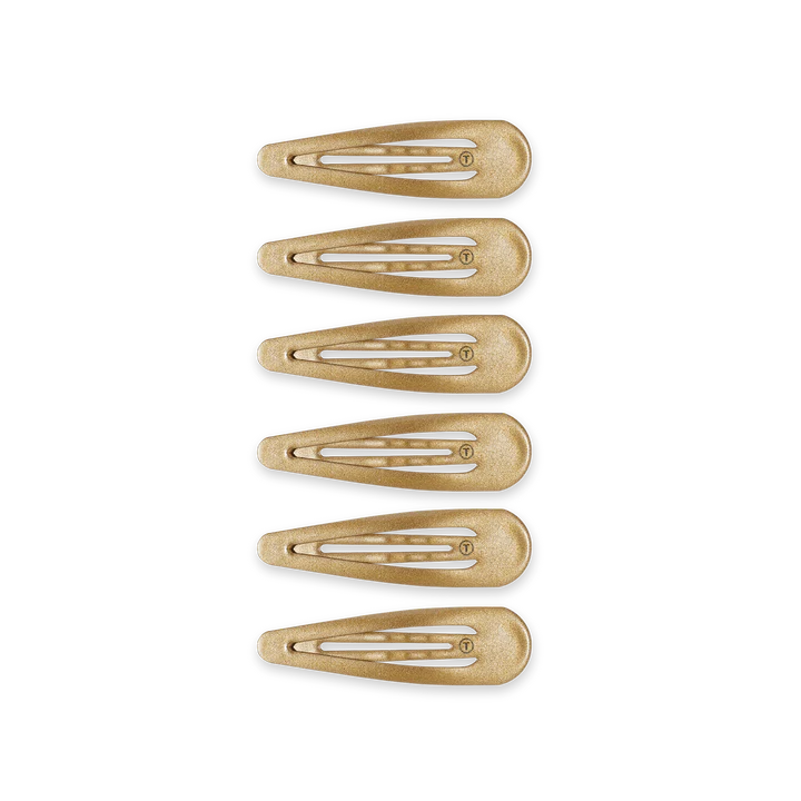 Teleties Snap Clips - 6 Pack Gold