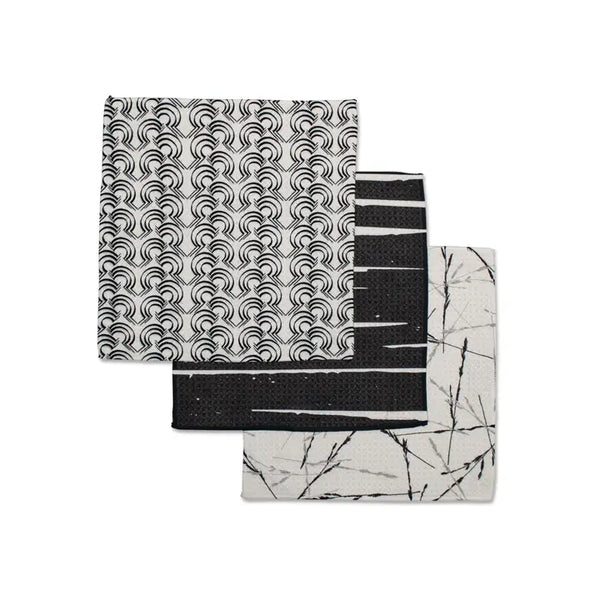 Geometry Dishcloth Set Night Reeds