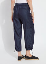 Monique Tailored Cargo Pants Solid Indigo