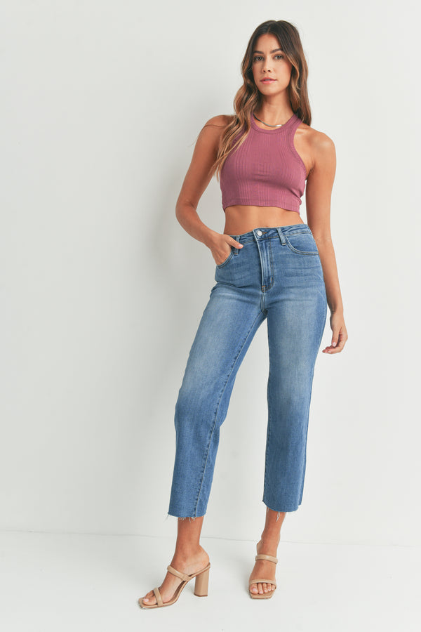 Classic Crop Straight Jeans Medium