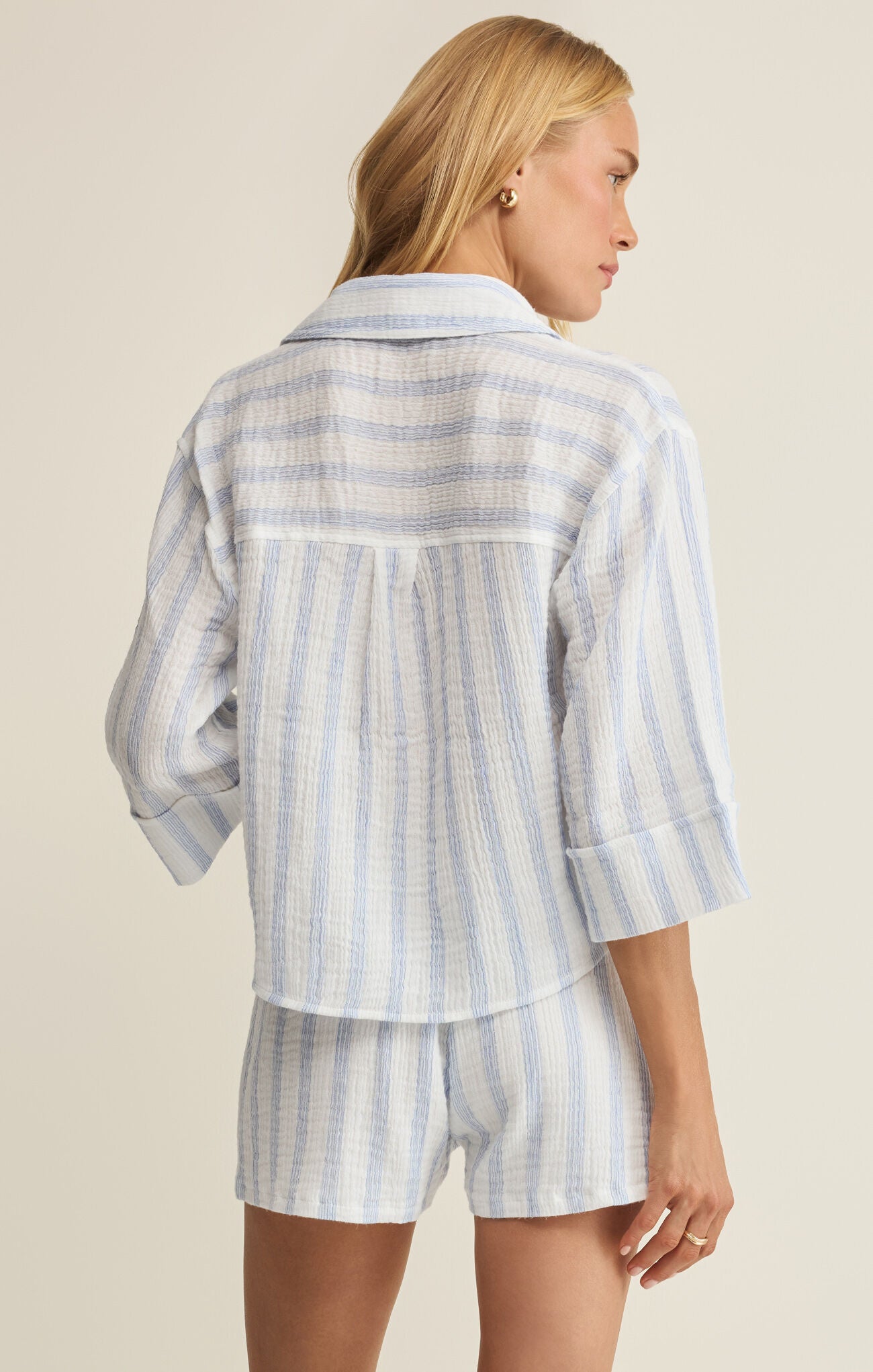 Helena Striped Shirt Sea Salt