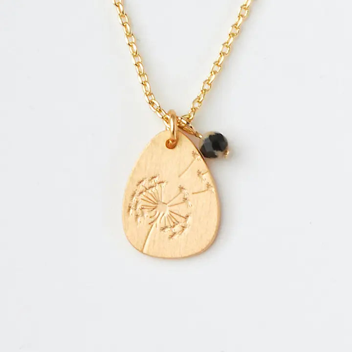 Stone Intention Charm Necklace Joy | Dalmatian