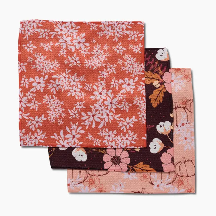 Geometry Dishcloth Set Autumnal Reverie