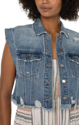 Cropped Sleeveless Jacket Connolly