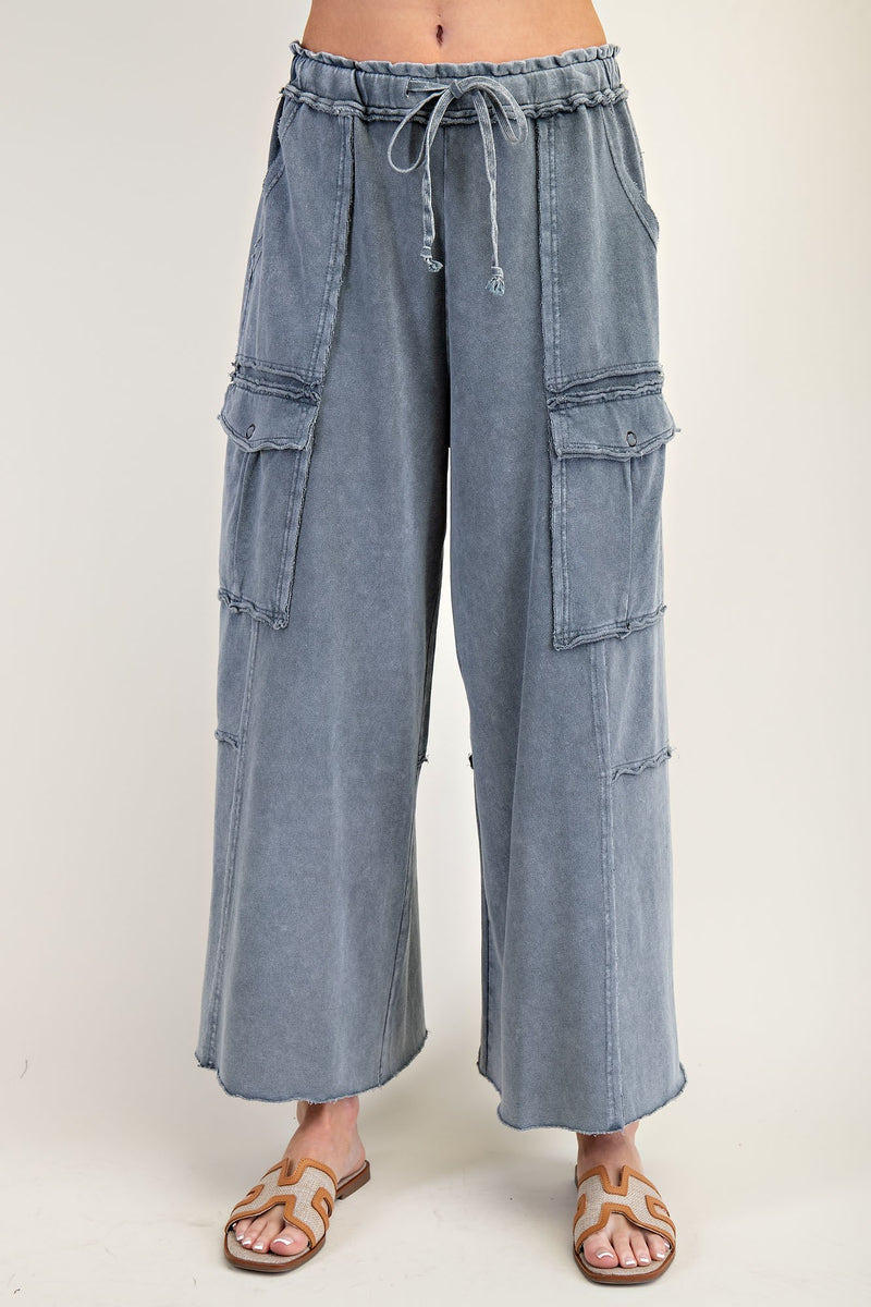 Feeling Good Utility Pull On Pants Faded Navy