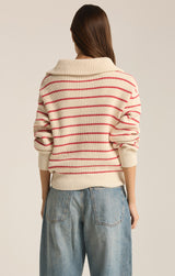 Villa Half Zip Sweater Red Pepper