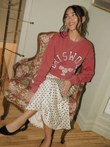 Griswold Christmas Graphic Sweatshirt Crimson