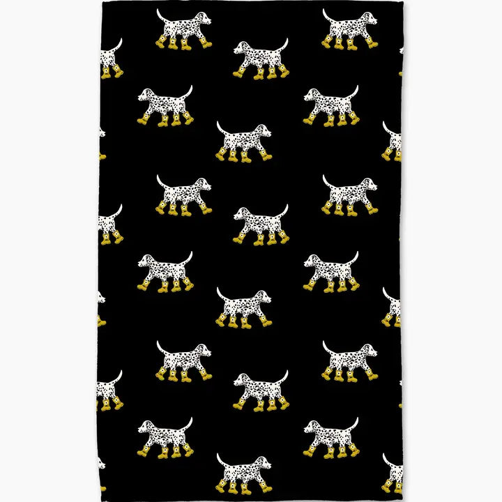 Geometry Tea Towel Dalmatian In Boots