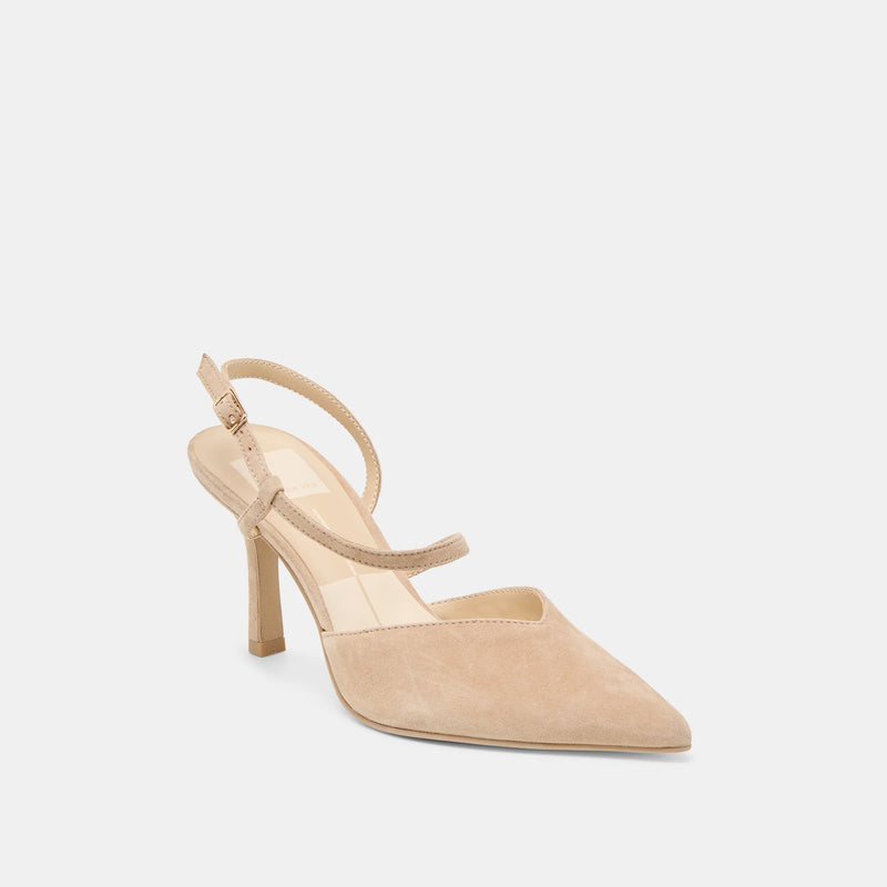 Kamra Pumps Camel Suede