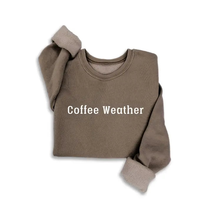 Coffee Weather Mineral Sweatshirt Brown