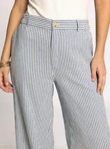 Maia Pants Ivory Blue