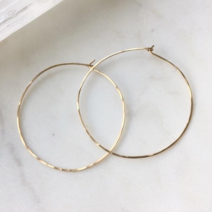 Organic Hoops 14k Gold Fill