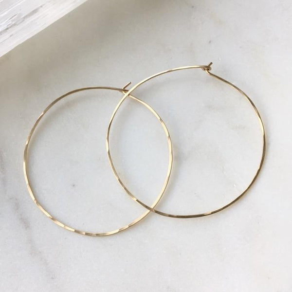 Organic Hoops 14k Gold Fill