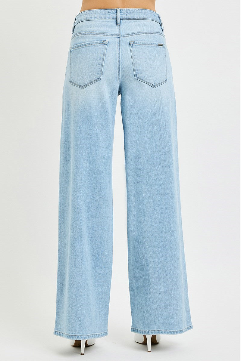 Slouchy Wide Leg Jeans Light