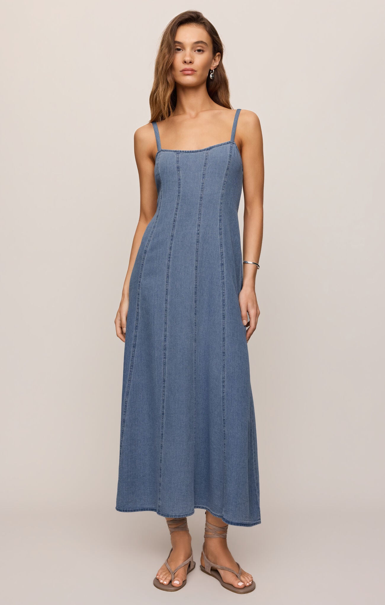 Leonora Indigo Midi Dress Classic Indigo