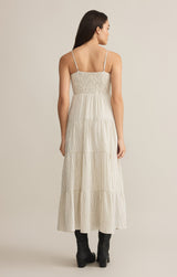 Balos Striped Maxi Dress Natural